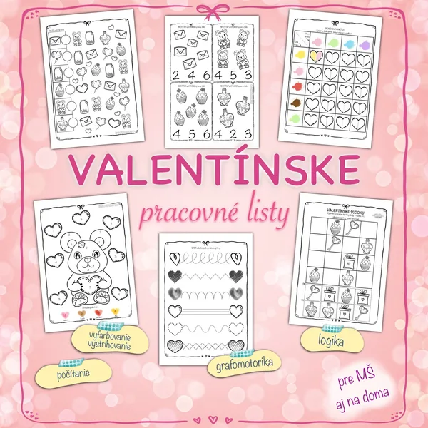 VALENTÍN PRACOVNÉ LISTY