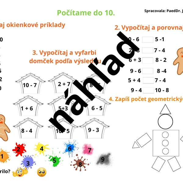Sčítanie a odčítanie do 10.