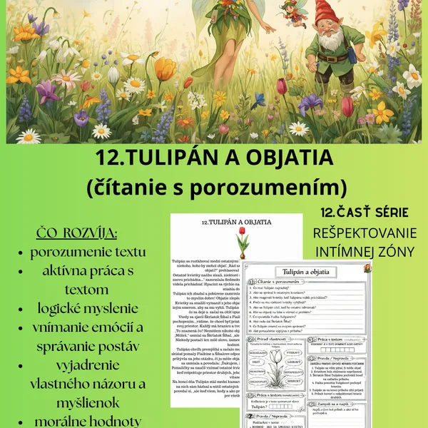 12. Tulipán- čítanie s porozumením