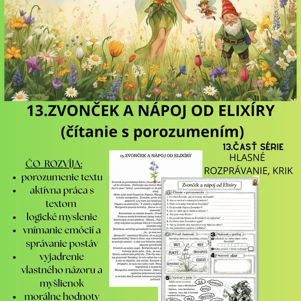 13. Zvonček- čítanie s porozumením