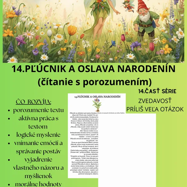 14. Pľúcnik- čítanie s porozumením