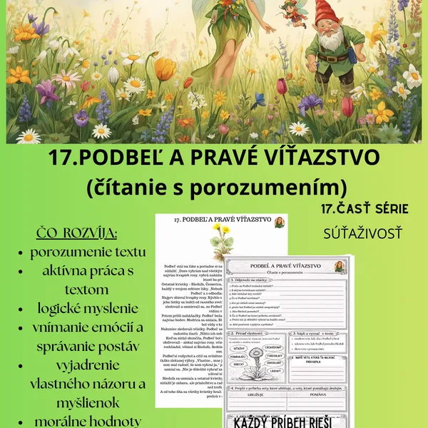 17. Podbeľ- čítanie s porozumením