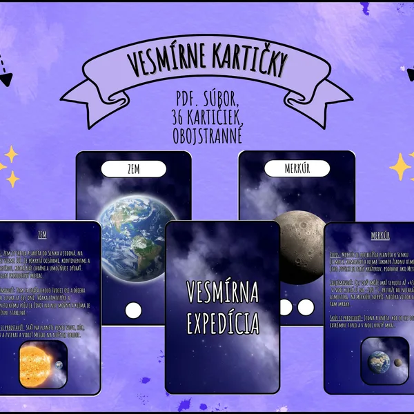 Vesmírne kartičky💫