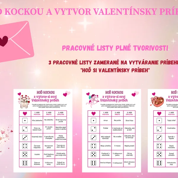 "Hoď si valentínsky príbeh"- tvorivé písanie 