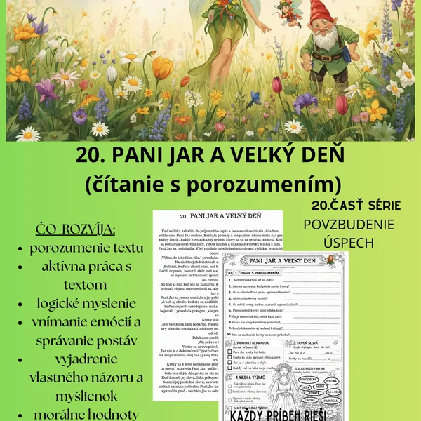 20. Pani Jar- čítanie s porozumením
