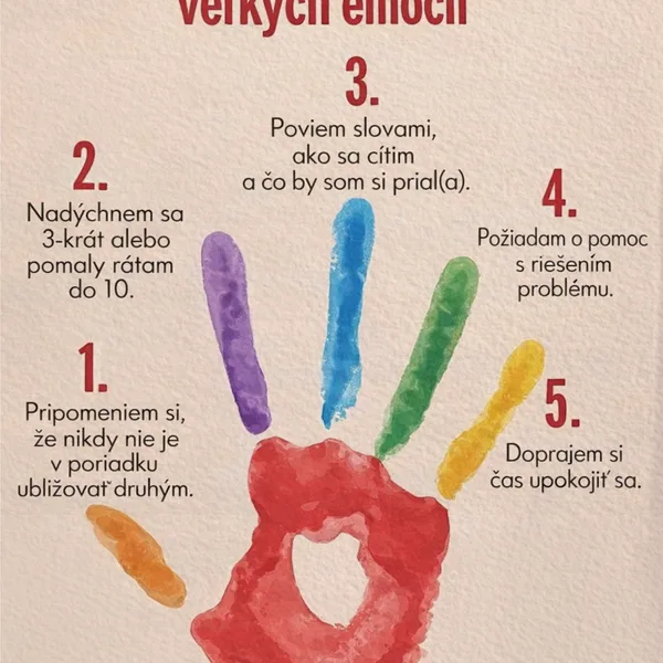 5 krokov k zvládaniu veľkých emócií