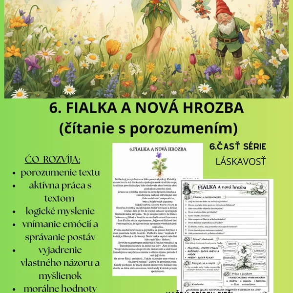 6. Fialka- čítanie s porozumením