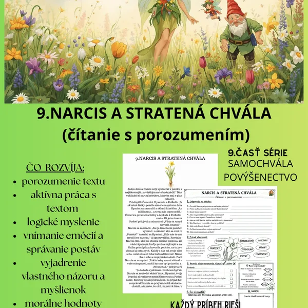 9. Narcis- čítanie s porozumením