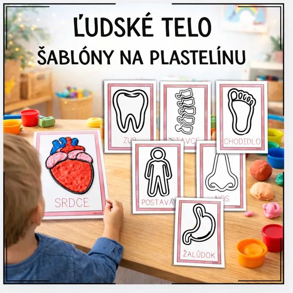Šablóny na plastelínu – ĽUDSKÉ TELO
