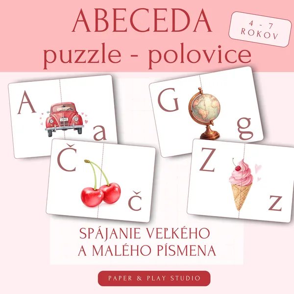 ABECEDA - puzzle polovice