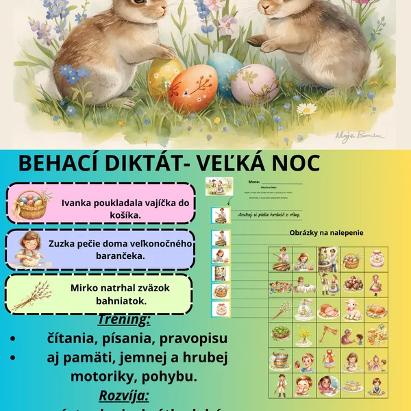 Behací diktát- Veľká noc