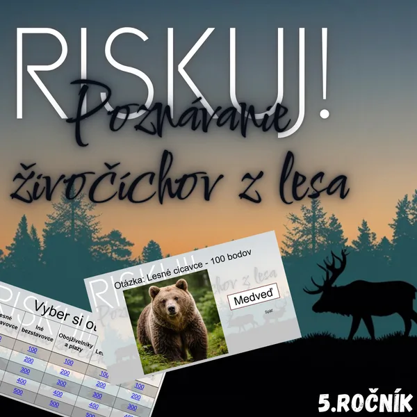 RISKUJ! - Poznávanie živočíchov z lesa (POZNÁVAČKA)