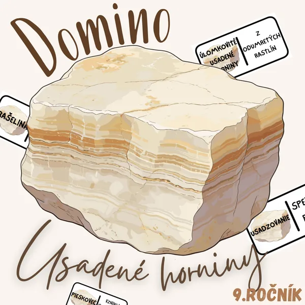 Domino - Usadené horniny