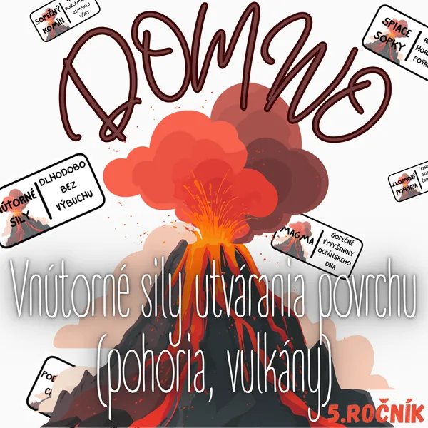 Domino - Vnútorné sily utvárania povrchu (pohoria, vulkány)