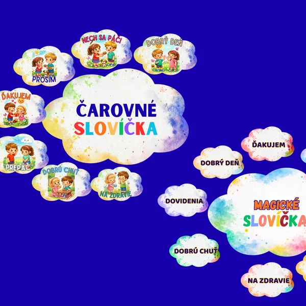 Čarovné slovíčka - výzdoba 