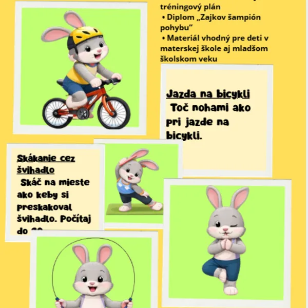 Cvičíme so zajkom !