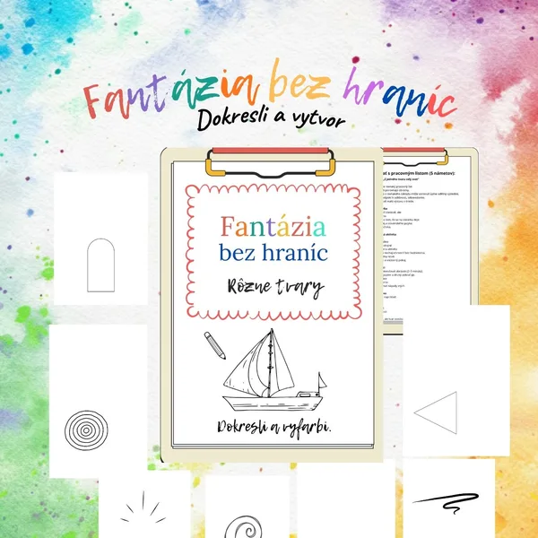 Fantázia bez hraníc - dokresli a vyfarbi
