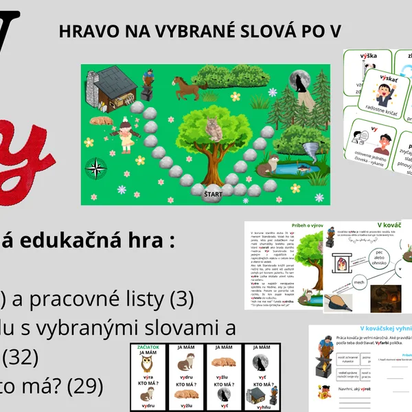 Hravo na vybrané slová po V