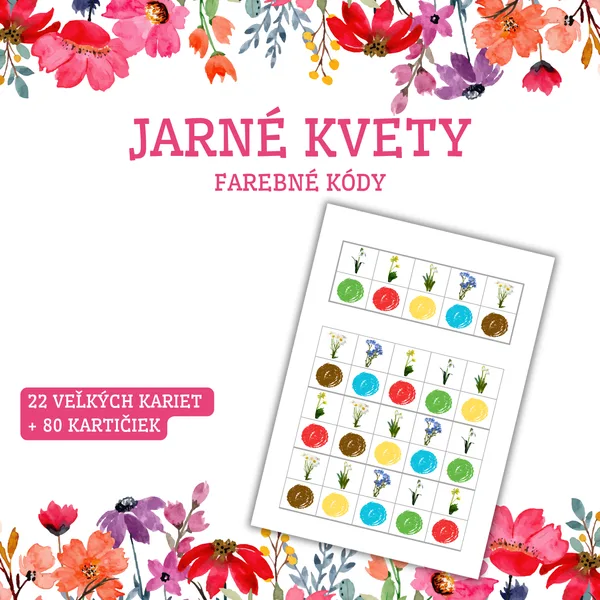 JARNÉ KVETY - brožúra - farebné kódy