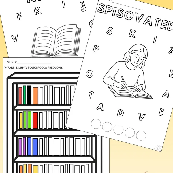 Kniha - pracovné listy