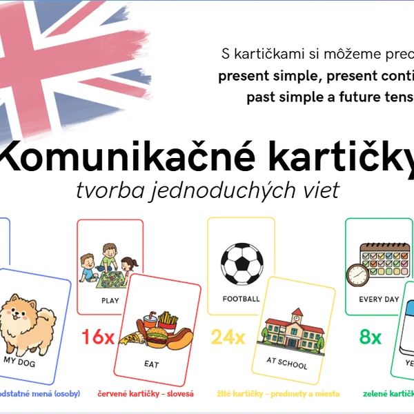 Komunikačné kartičky - tvorba jednoduchých viet