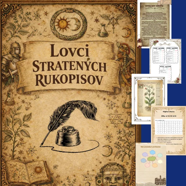 Lovci stratených rukopisov/ čítanie s porozumením, medzipredmetové vzťahy, šifry, história, bádanie