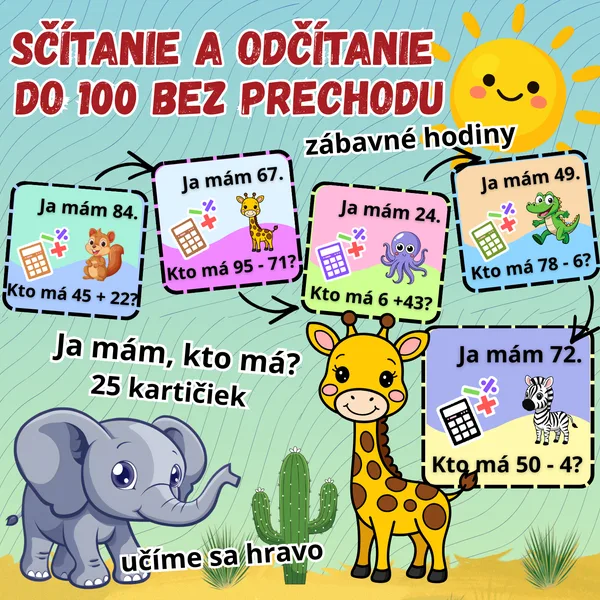 Sčítanie a odčítanie do 100 bez prechodu cez 10/ Ja mám, kto má