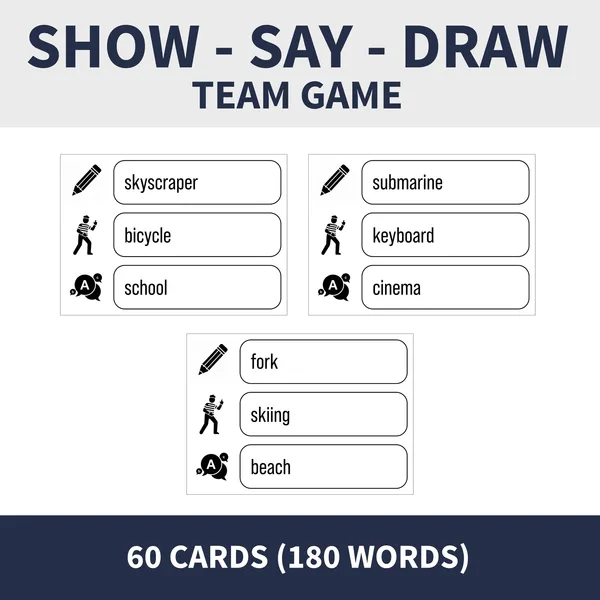 SHOW, SAY, DRAW (tímová hra)