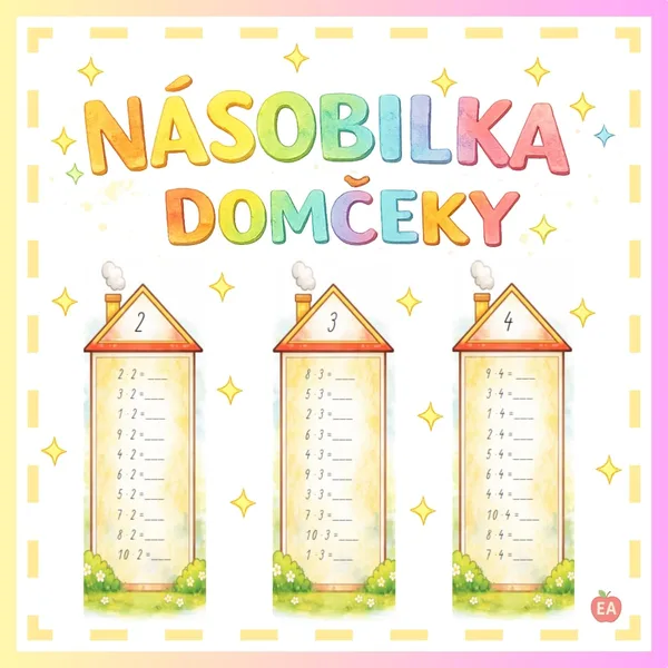 Násobilka - domčeky