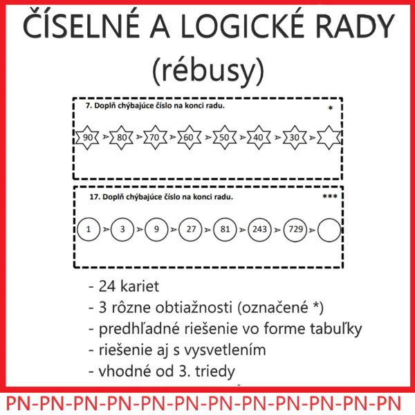 Číselné a logické rady (rébusy)