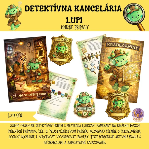 Detektívna kancelária Lupi - Knižné prípady - čítanie s porozumením
