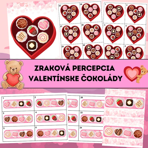 Zraková percepcia: Valentínske čokolády