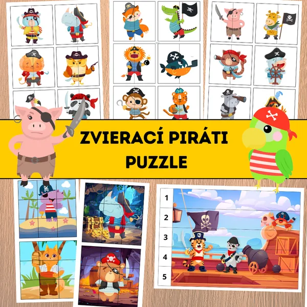 Zvierací piráti: puzzle