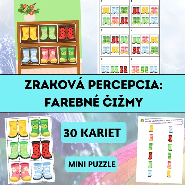 Zraková percepcia: Farebné čižmy