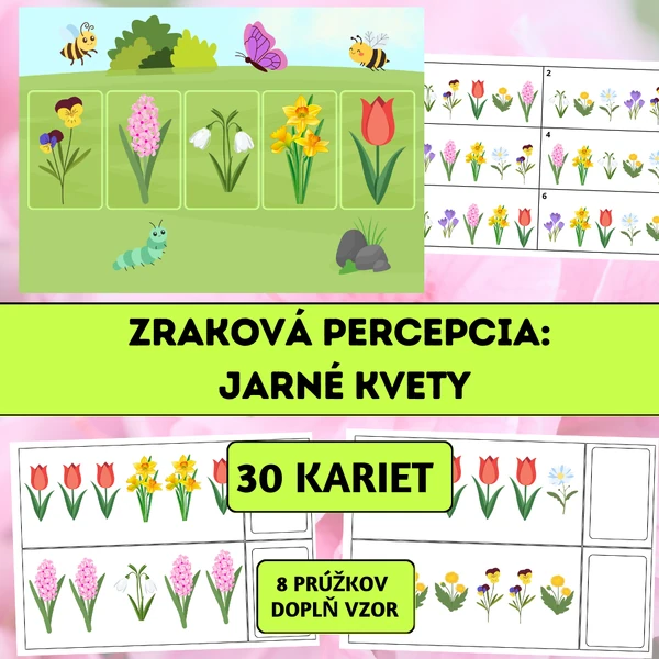 Zraková percepcia: Jarné kvety