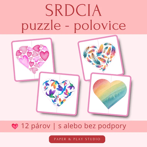 SRDCIA - puzzle polovice