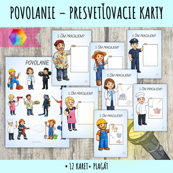 Povolanie – presvetľovacie karty