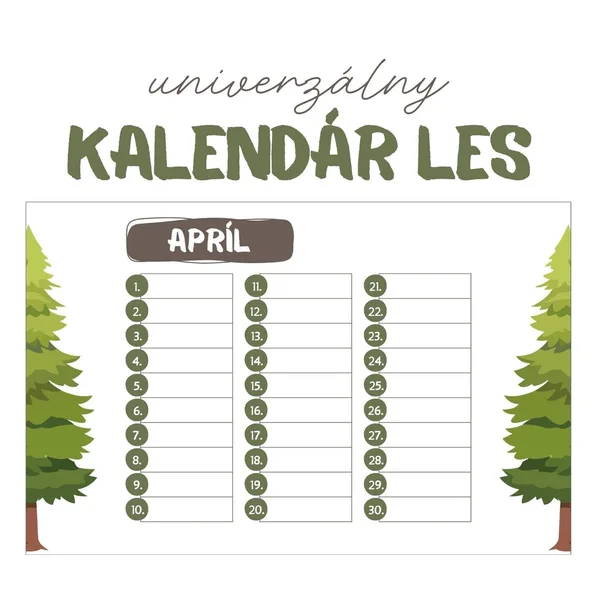 Univerzálny triedny kalendár LES