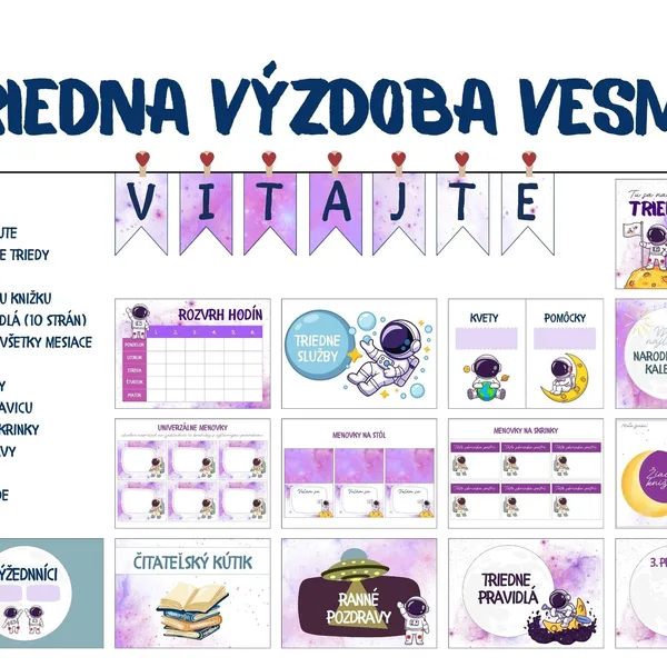 Triedna výzdoba VESMÍR