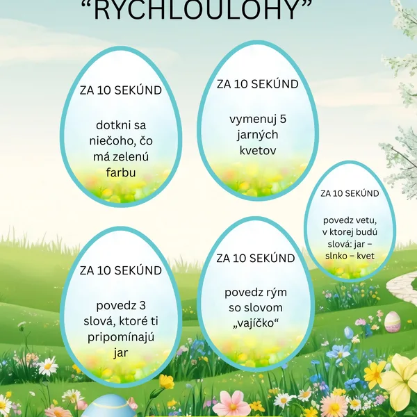 JAR A VEĽKÁ NOC - "Rýchloúlohy" 