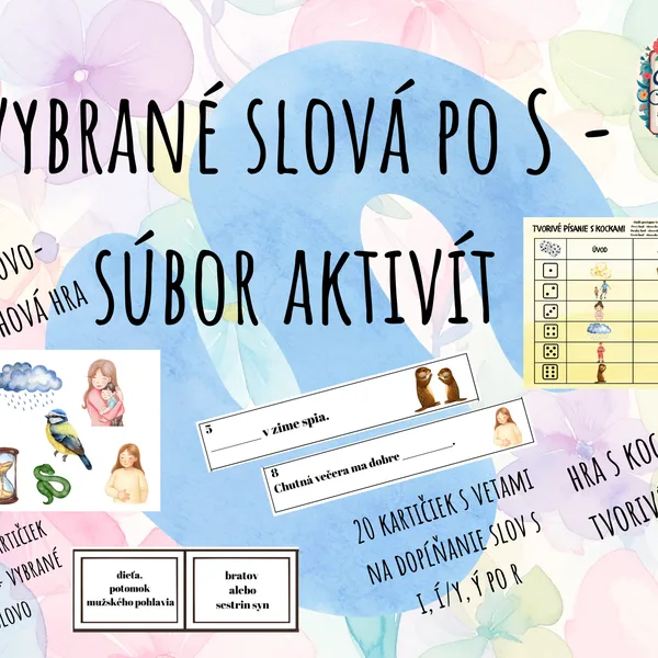 Vybrané slová po S - súbor aktivít