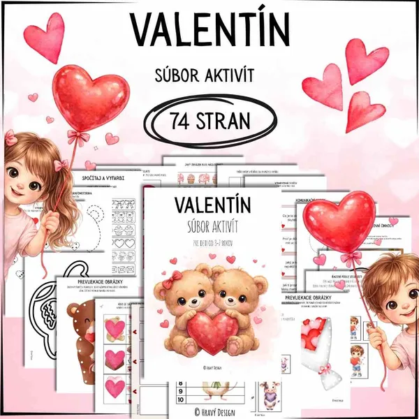 Valentín - súbor aktivít