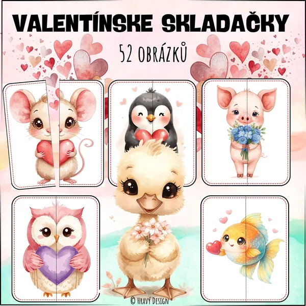 VALENTÍNSKE SKLADAČKY