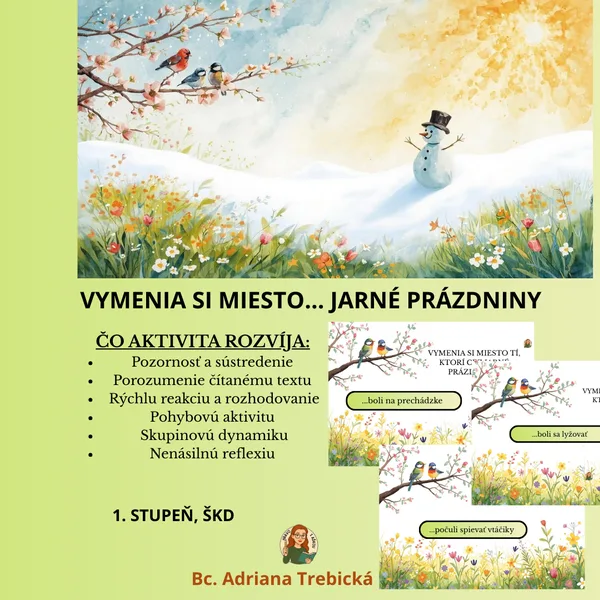 Vymenia si miesto- jarné prázdniny- prezentácia