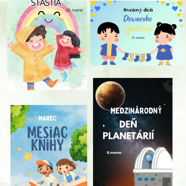 Významné dni v mesiaci marec