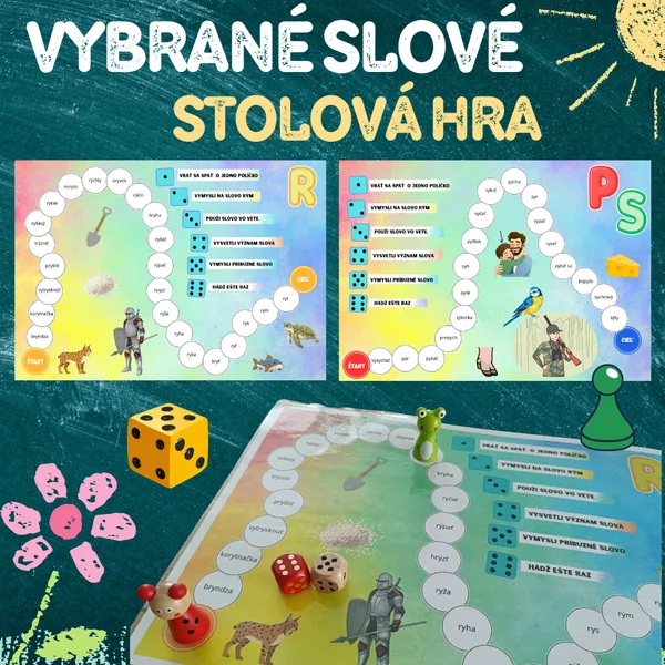 VYBRANE SLOVA - STOLOVÁ HRA