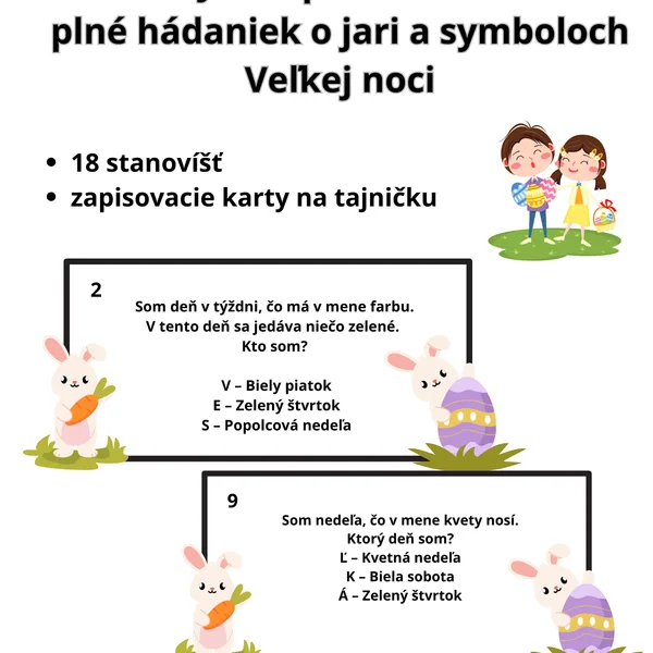 Jarné putovanie za symbolmi Veľkej noci