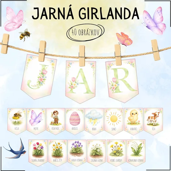 Jarná girlanda