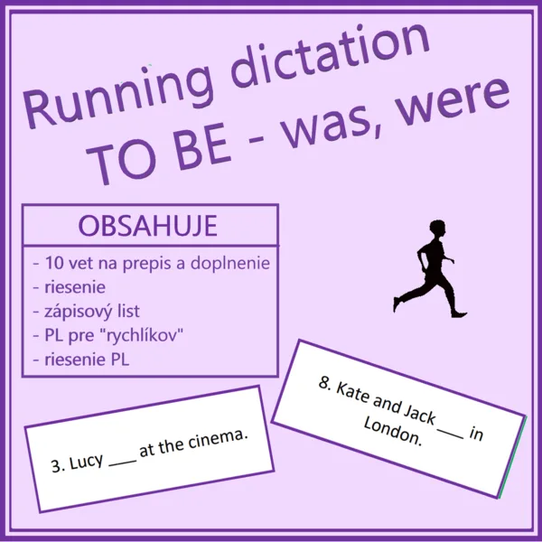Running dictation (behací diktát) - TO BE (was, were)