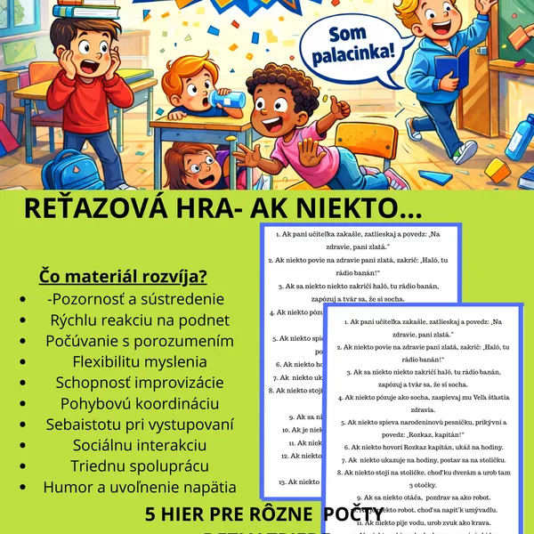 Reťazová hra- Ak si niekto...